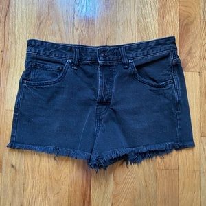 Free People High Rise Denim Shorts